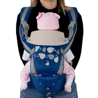 Эрго рюкзак кенгуру для ребенка Aiebao Синий-3