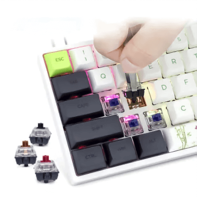 Игровая клавиатура Skyloong GK61 Panda, brown switch, русская раскладка-4